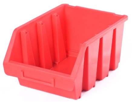 Plastový zásobník Ergobox 3 - barva červená
