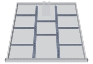 Kovové dělení zásuvek 139BLH100A