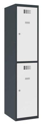 Šatní skříň kovová Sus 412 W šířka 400 mm