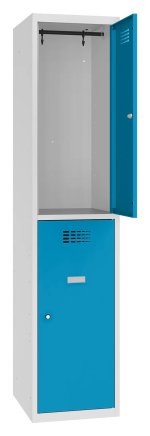 Šatní skříň kovová Sus 412 W šířka 400 mm - 5