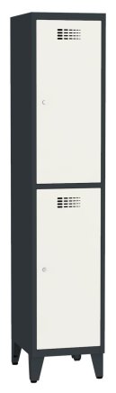 Šatní skříň kovová Sus 412 W šířka 400 mm - 6