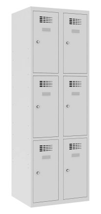 Šatní skříň dělená Sus 323 W šířka 600 mm - 1