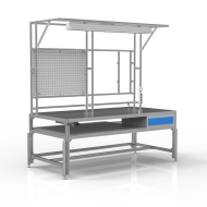 Mechanicky výškově nastavitelný stůl na svařování