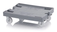 Podvozek pod přepravky pro větší náklad - 2 otočná kola polyamid