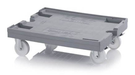 Podvozek pod přepravky pro větší náklad - 2 otočná kola polyamid