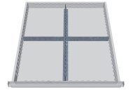 Kovové dělení zásuvek 137A