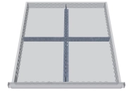 Kovové dělení zásuvek 137A