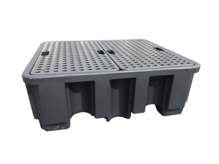 Záchytná vana pod čtyři 200 l sudy, záchytný objem 450l