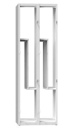 Šatní skříňka dělená XS64-18Z - 2