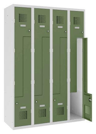 Šatní skříň kovová Sul 34 W šířka 1200 mm - 4