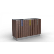 Venkovní odpadkový koš Recyklát III. bezúdržbový