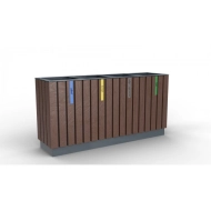 Venkovní odpadkový koš Recyklát V. bezúdržbový