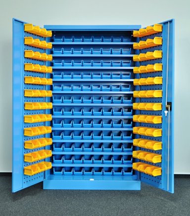 Dílenská skříň Kovos s plastovými boxy SPZ_11_0003_C_VAR_7