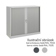 Policová roletová skříň 17124 antracit / šedá