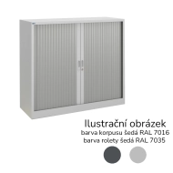 Policová roletová skříň 17124 antracit / šedá