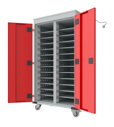 Vozík na notebooky WNL 213+ - 26 oddělení - 9