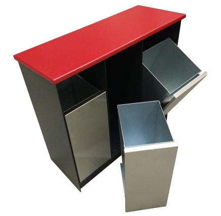 Odpadkový koš na tříděný odpad pro vnitřní i venkovní použití - 1