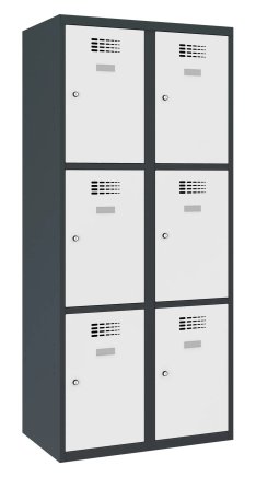 Šatní skříň kovová Sus 423 W šířka 800 mm