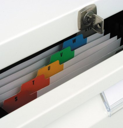 Lístkovnice kovová trojřadá BISLEY DF6 - 5