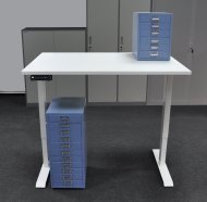 Výškově stavitelný stůl s úložným prostorem EO16_HDK