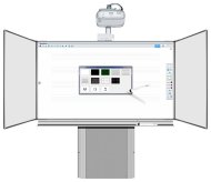 Sestava Triptych BBBBB na stojanu + rameno pro krátkou projekci