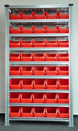 Regál s plastovými boxy 877851017_VAR_3