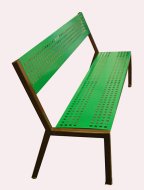 Celokovová parková lavička 6022