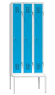 Šatní skříňka třídveřová s lavicí XS93B-17