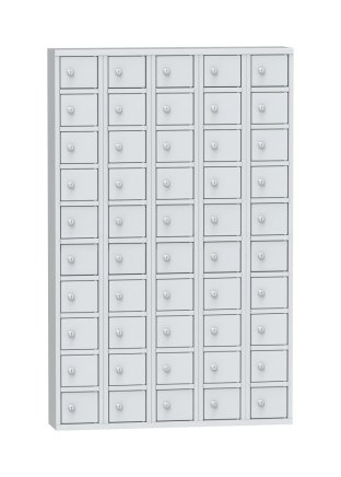 Kovová skříň s 50 uzamykatelnými schránkami - 4