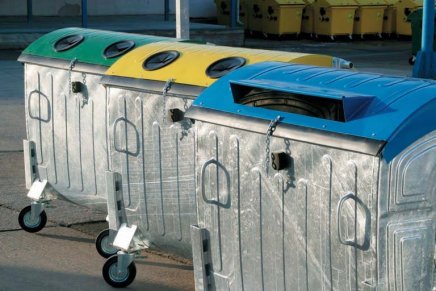 Kontejner žárově zinkovaný 1100 l typ 1132 - 1