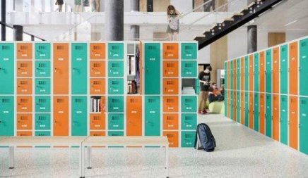 Šatní skříň kovová se sníženou výškou MSum 332S šířka 900 mm - 2