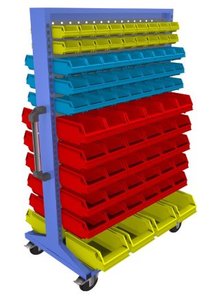 Pojízdné oboustranné panely s vybavením střední (6 modelů)