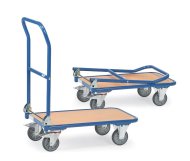 Plošinové vozíky se sklápěcí rukojetí KW (4 modely)