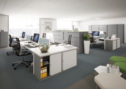 Skříň s uzamykatelnými boxy Bisley Essentials YELD1010 - 2