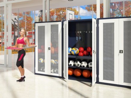 Skříň kovová SBM 212 pro sportovní potřeby - 3