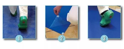 Modrá lepící dezinfekční dekontaminační rohož Sticky Mat (9 modelů) - 1